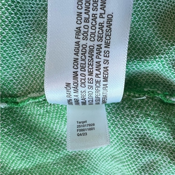 Diane von Furstenburg x Target V-Neck Ginkgo Green Sweater Wrap Top Dress, XXS - Picture 12 of 14